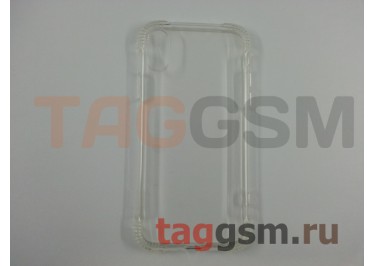 Задняя накладка для iPhone X / XS (силикон, прозрачная + пленка стеклянная (Armor series)) HOCO