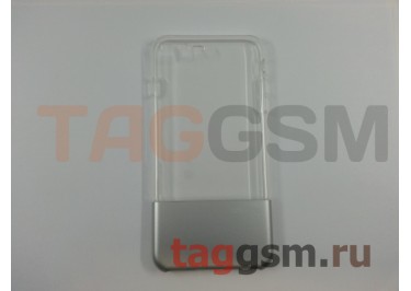 Задняя накладка для iPhone 7 Plus / 8 Plus (5.5") (силикон, матовая, серебряная (Ease Series)) Usams
