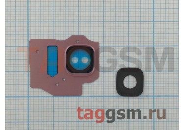 Стекло задней камеры для Samsung G950 Galaxy S8 (розовый). ориг