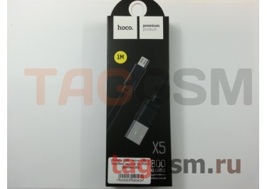 Кабель USB - micro USB (в коробке) черный 1м, HOCO (Bamboo X5)