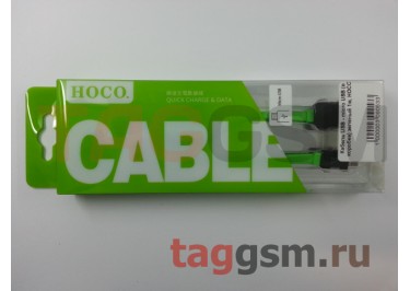 Кабель USB - micro USB (в коробке) зеленый 1м, HOCO