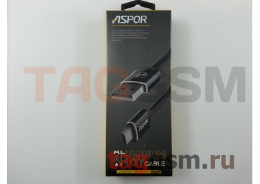 Кабель USB - micro USB (A121) ASPOR (1,2м) (черный)