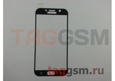 Пленка / стекло на дисплей для Samsung A7 / A720 Galaxy A7 (2017) (Gorilla Glass) (черный) техпак