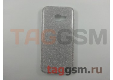 Задняя накладка для Samsung A3 / A320 Galaxy A3 (2017) (силикон, алмазная пыль, белая) техпак