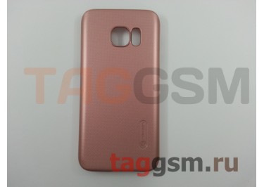 Задняя накладка для Samsung G930 Galaxy S7 (матовая, розовая) Nillkin