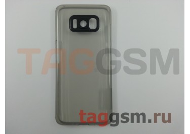 Задняя накладка для Samsung G955 Galaxy S8 Plus (силикон, ультратонкая, черная) Nillkin