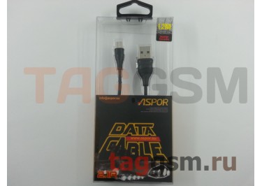 Кабель USB - micro USB (AC-01) ASPOR (1,2м) (черный)
