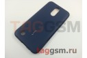 Задняя накладка для LG M250 K10 (2017) (силикон, синяя) Cherry