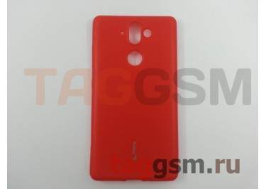 Задняя накладка для Nokia 9 (силикон, матовая, красная) Cherry