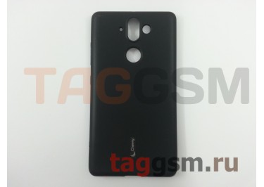 Задняя накладка для Nokia 9 (силикон, матовая, черная) Cherry