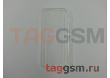 Задняя накладка для iPhone 5 / 5S / SE (силикон, ультратонкая, прозрачная), техпак
