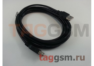 Удлинитель USB AM-AF 3м в техпаке чёрный