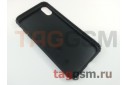 Задняя накладка для iPhone X / XS (силикон, черная (Small Hole Case)) Baseus