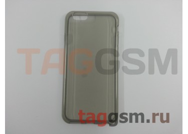 Задняя накладка для iPhone 6 / 6S (4.7") (силикон, прозрачная, черная) техпак