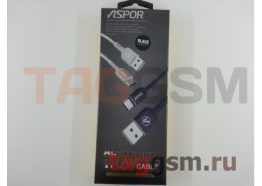 Кабель USB - Type-C (A123) ASPOR (1,2м) (черный)