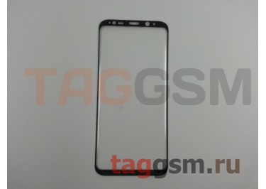 Пленка / стекло на дисплей для Samsung G955 Galaxy S8 Plus (Gorilla Glass) (черный) техпак