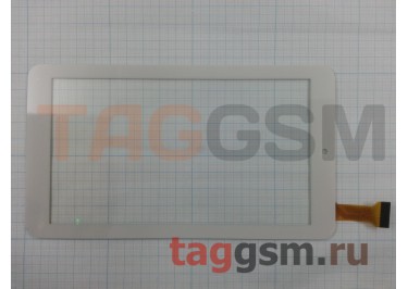 Тачскрин для Texet TM-7056 / TM-7089 / Триколор ТВ GS700 (FPC-TP070255(K71)-01 / HK70DR2119-B / FM706701KE / DYJ-700273-FPC / HS1285 V071 / DYJ-700273-FPC / PB70A8872 / XN1318V1 / FX-C7.0-0113A-F-01) (185*104 мм) (белый)