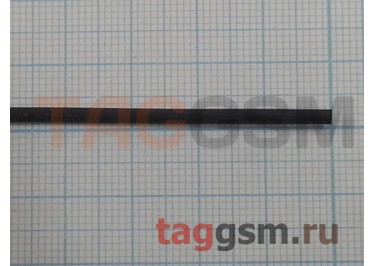 Термоусадочная трубка (1,0 мм  /  0,5 мм, длина 1м, черная) Rexant