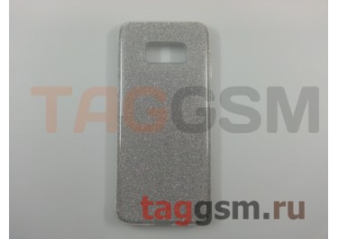 Задняя накладка для Samsung G955 Galaxy S8 Plus (силикон, блестящая, серебро (Glitter Creative case)) Remax