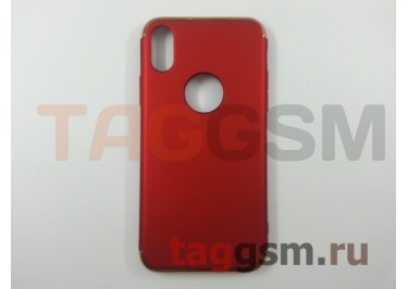 Задняя накладка для iPhone X / XS (красная (Electroplating Series))