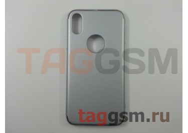 Задняя накладка для iPhone X / XS (серебро (Electroplating Series))
