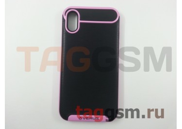 Задняя накладка для iPhone X / XS (розовая (Thunder Series))