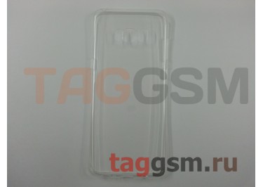 Задняя накладка для Samsung G955 Galaxy S8 Plus (силикон, белая) техпак