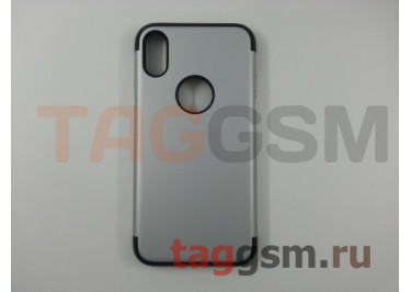 Задняя накладка для iPhone X / XS (серебро (Light Armor Series))