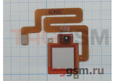 Шлейф для Xiaomi Redmi 4 + сканер отпечатка пальца (серебро)