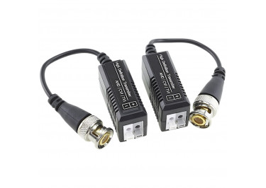 Приемо-передатчик видеосигнала - Balun AHD / CVI / TVI 8Мп с нажимной колодкой, 2шт