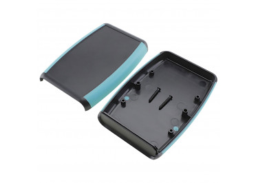 AK-H-07 Корпус пластиковый мобильный черный / зеленый 117x79x24мм (0,075кг)