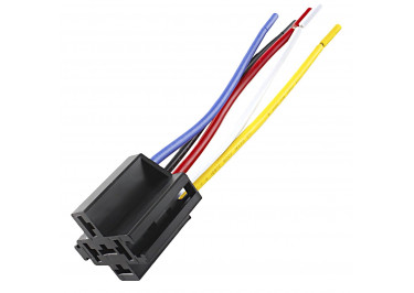 LB Разъем LB-J5 / 40A / 125 под реле JD1914 30 / 40А контакты 6,3мм 5pin с проводом 125мм