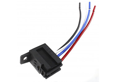 LB Разъем LB-J4 / 30A / 125 под реле LB-W3 / 4P 30А 4pin с проводом 125мм