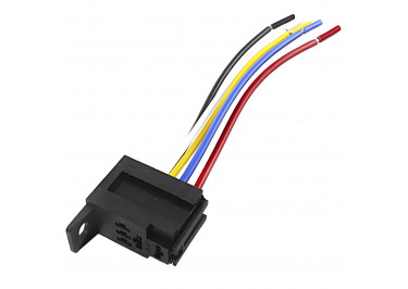 LB Разъем LB-J5 / 30A / 125 под реле LB-W3 / 5P 30А 5pin с проводом 125мм