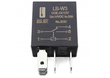 LB Реле LB-W3 / 5P / 12V / 30A на клеммную колодку 12В SPDT 14В 30А 5pin