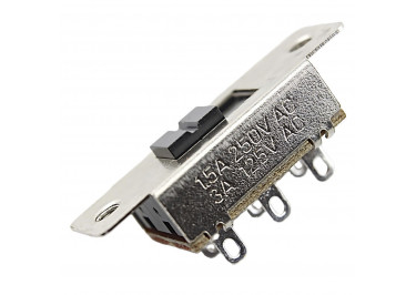 KBB70(P)-2P2W Переключатель движковый на плату ON-ON DPDT 250В 3А