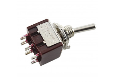 MTS-2033 Тумблер на панель ON-ON-ON DPDT 250В 3А (6мм)