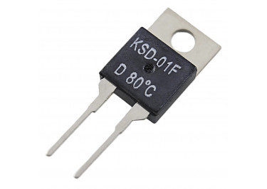 KSD-01FD / JUC-31F Термостат нормально замкнутый 80°C 220В 2,5А
