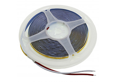 Лента светодиодная 12В COB 8мм 320LED / м 12Вт / м 3000K белый теплый, 5м