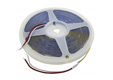 Лента светодиодная 12В COB 8мм 320LED / м 12Вт / м 3000K белый теплый, 10м