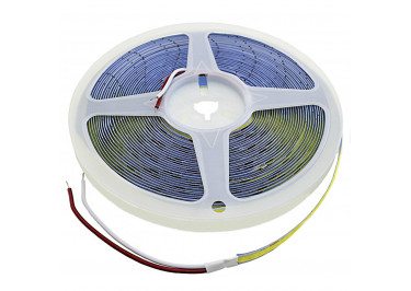 Лента светодиодная 12В COB 8мм 320LED / м 12Вт / м 6000K белый холодный, 10м