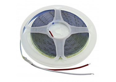 Лента светодиодная 12В COB 8мм 320LED / м 12Вт / м синий ледяной, 5м