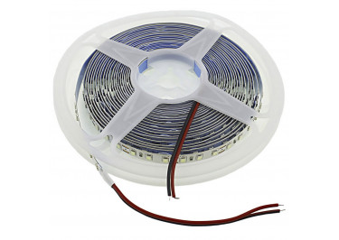 Лента светодиодная 12В SMD2835 8мм 120LED / м 9,6Вт / м IP20 синий ледяной, 5м