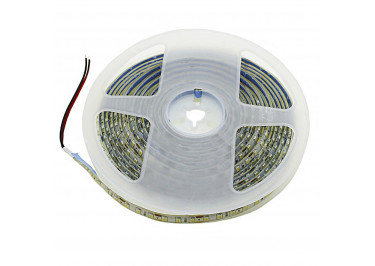 Лента светодиодная 12В SMD2835 8мм 120LED / м 9,6Вт / м IP65 влагозащищенная 4000K белый нейтральный, 5м