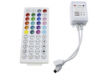 Контроллер Bluetooth для светодиодной ленты RGB с пультом (5-24В)