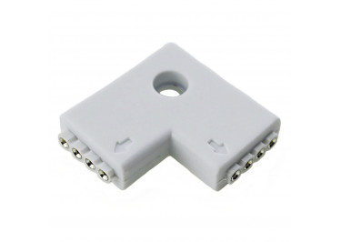 Коннектор штыревой угловой 4pin для светодиодной ленты RGB