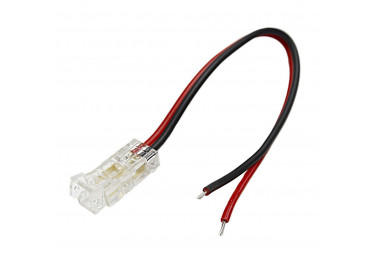 OA2P-5-1 Коннектор 2pin для ленты светодиодной SMD / COB 5мм, провод 10см