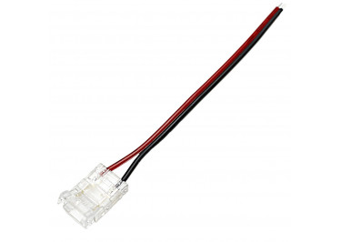 OA2P-10-1 Коннектор 2pin для ленты светодиодной SMD 10мм, провод 10см