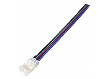 CA4P-8-1 Коннектор 4pin для ленты светодиодной SMD RGB 8мм, провод 10см