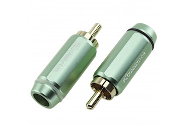 RC-N1012 / G Штекер RCA на кабель 2шт. (Зеленый)